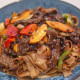 Fried Beef with Ho Fan with Green Peppers and Black Bean Sauce