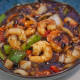 King Prawn with Green Pepper and Black Bean Sauce