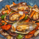 Mussels with Green Pepper and Black Bean Sauce